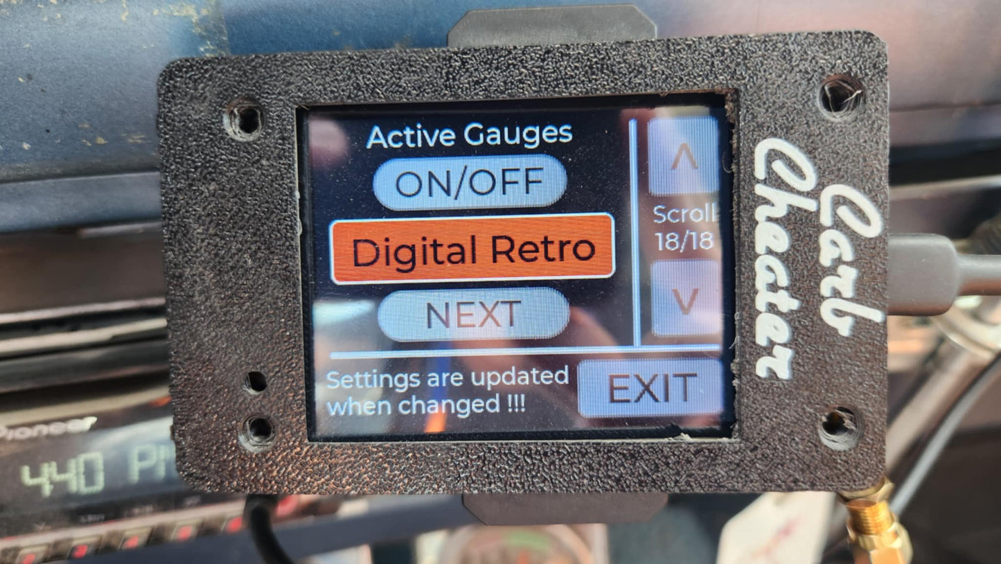 Display for Carb Cheater