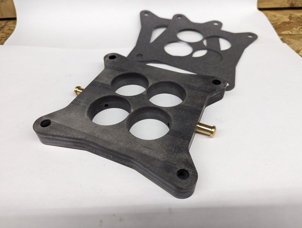 9138S - Carburetor Spacer, Holley & AFB 4bbl 1/2″ Open Port (Phenolic